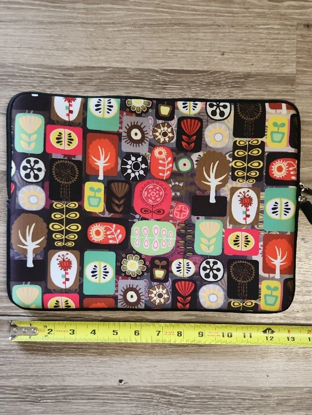 Neoprene Double Zip Tablet Carrying Case 10×13 Inch With Handles EUC